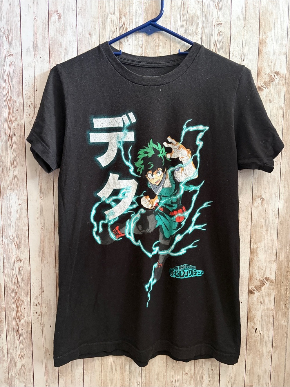 My Hero Academia Deku Black Graphic Tee